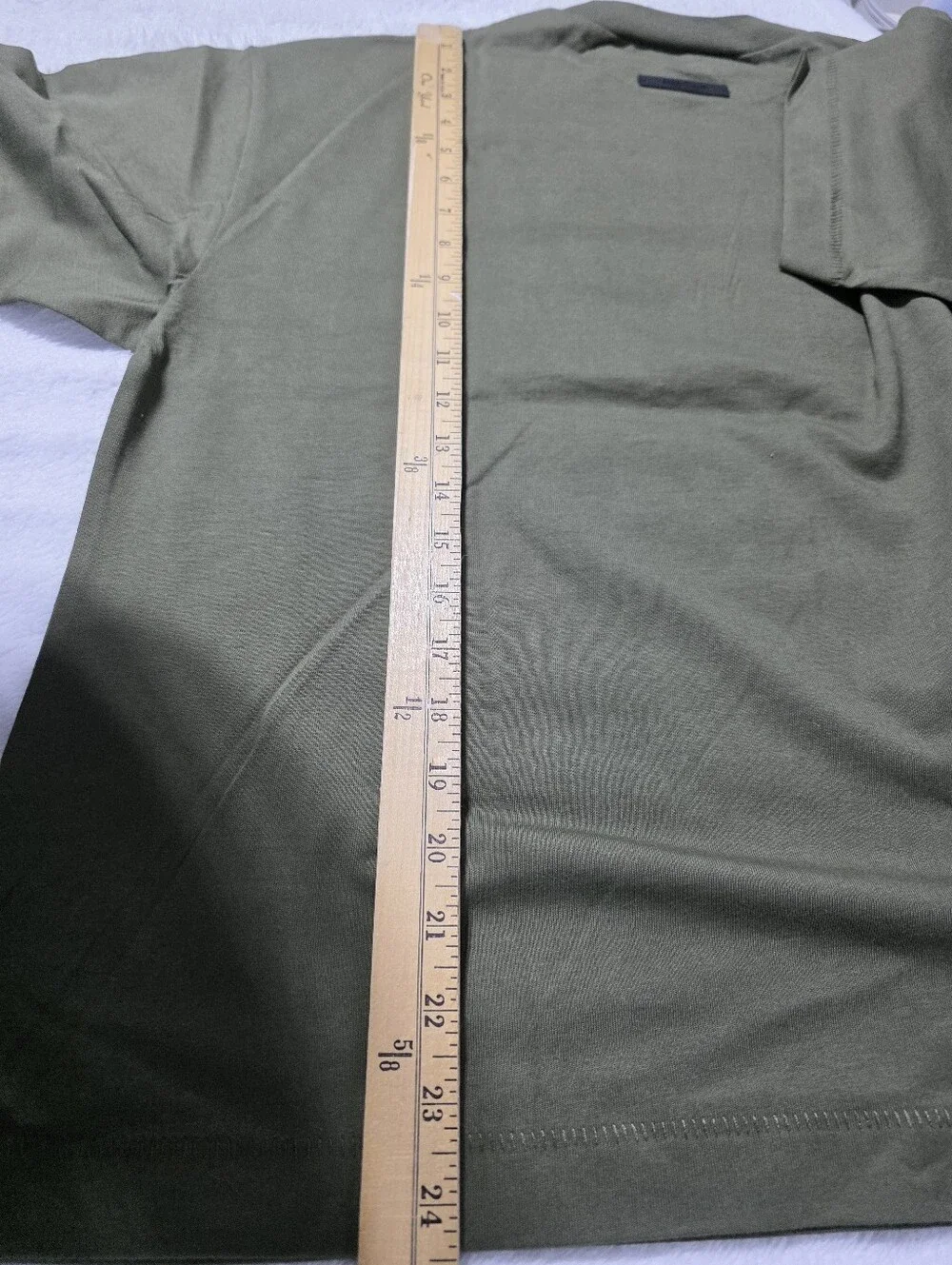 NWT Oversized Fear of God Essentials Kids Cotton Crew Neck Tee Sz 12 Military